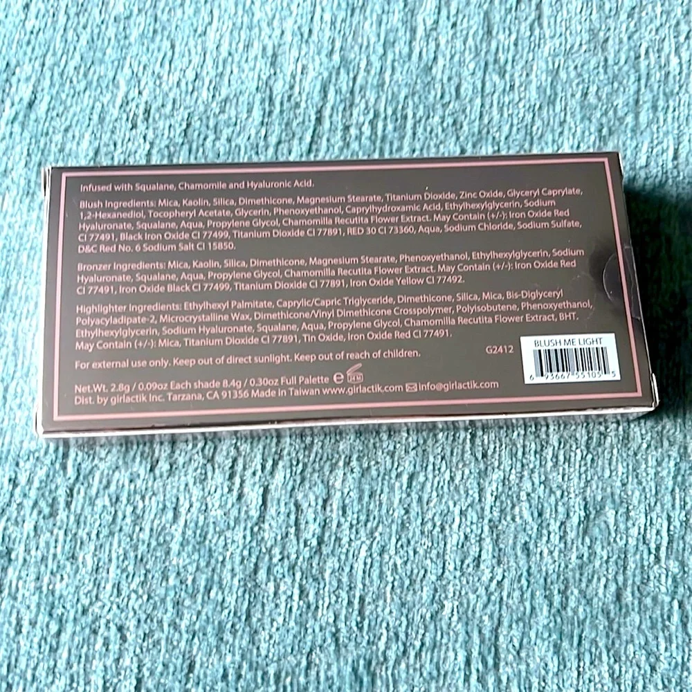 Girlactik Blush Me & Glow Face Palette In Light